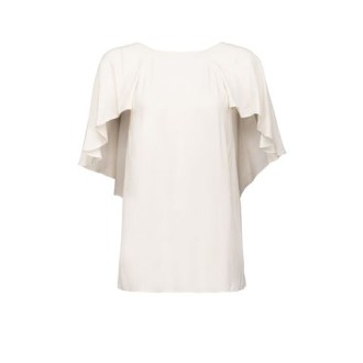 Maglia BOTANICO, di Pinko, da donna, colore fumo. Modello girocollo con maniche ampie voilant. Scollo ampio sul retro. Tinta unita. Vestibilità regolare. 