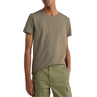 STRETCH SLIM FIT TEE FADED MILITARY