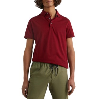 DC ESS MERC JERSEY SLIM POLO ROUGE