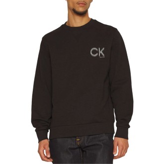 STRIPED CHEST LOGO S HOODIE CK BLACK