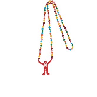 WALTER BEADS NECKLACE SHORT COMB. II MULTICOLOR