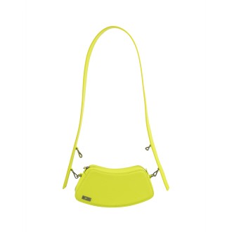 GCDS Borsa a Tracolla Comma Piccola Giallo Fluo