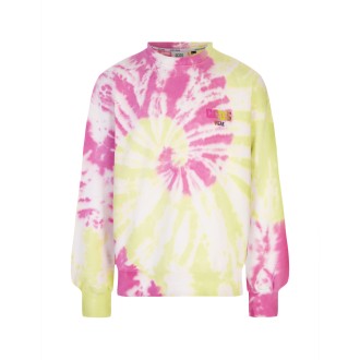GCDS Felpa Tie Dye Con Logo