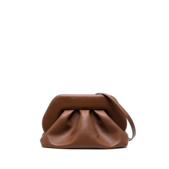 THEMOIRE' Borsa Clutch Tia Vegan Fabric Marrone