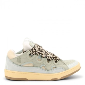 Lanvin - Pale Blue Curb Leather Sneakers