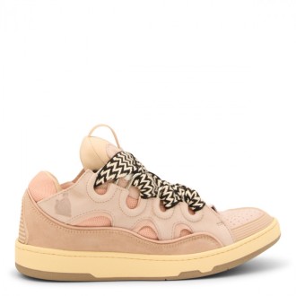 Lanvin - Pale Pink Curb Leather Sneakers