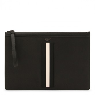 Bally - Black Leather Bollis Pouche