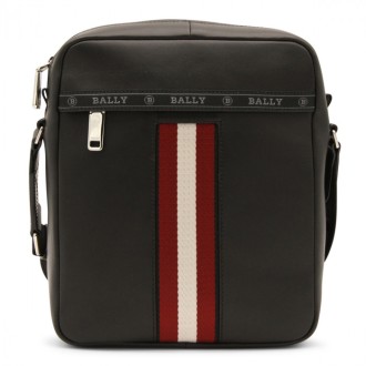 Bally - Black Leather Holm Crossbody Bag
