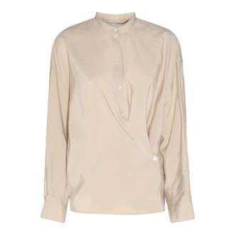 Lemaire - Beige Silk Blend Asymmetric Shirt