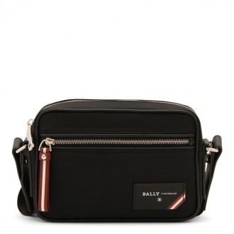 Bally - Black Leather Fluk Crossbody Bag