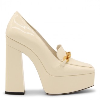 Jimmy Choo - White Leather Pumps