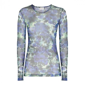 Dries Van Noten - Blue Heste Nylon Mesh Top