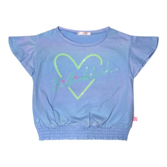 Billieblush - Light Blue Cotton T-shirt