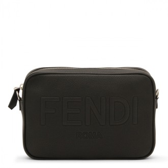 Fendi - Black Leather Camera Case Bag