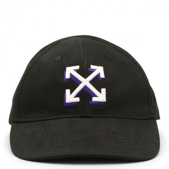 Off-white - Black And White Cotton Baseball Cap
