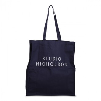 Studio Nicholson - Dark Navy Canvas Standard Tote Bag