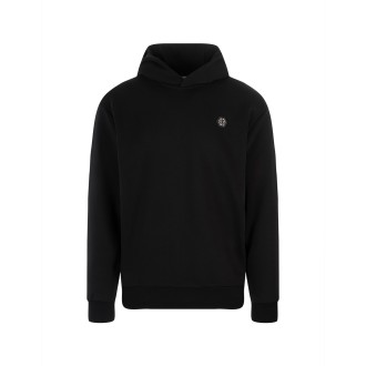 PHILIPP PLEIN Felpa Con Cappuccio Hexagon Nera