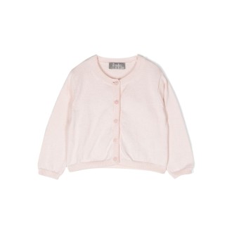 IL GUFO Cardigan In Cotone Rosa