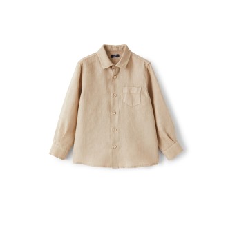 IL GUFO Camicia In Lino Beige