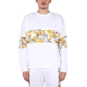 versace jeans couture sweatshirt with logo