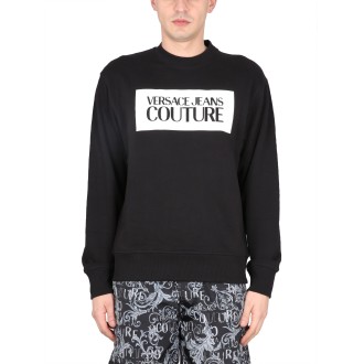 versace jeans couture sweatshirt with logo box