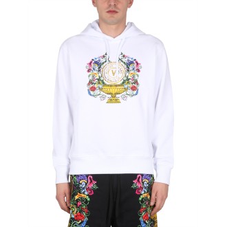 versace jeans couture sweatshirt with logo print