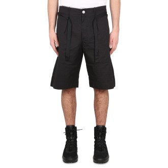 stone island shadow project belted bermuda shorts