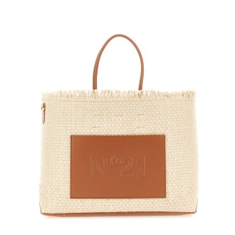 n°21 shopper bag with logo