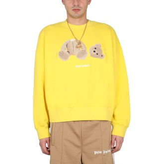 palm angels bear crewneck sweatshirt