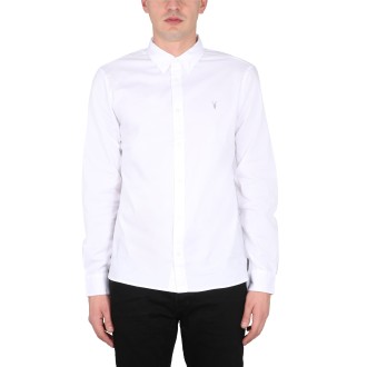 allsaints shirt with logo embroidery