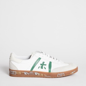 Sneakers Bonnie 6289 in pelle bianca e verde