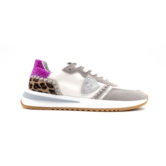 Sneakers Donna BLANC ARGENT PHILIPPE MODEL Pelle
