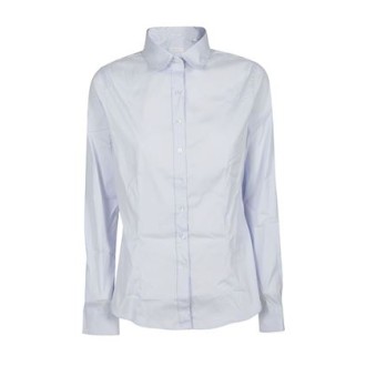 Camicia in popeline stretch maniche lunghe. Slim fit. 