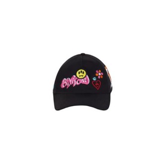 Cappello di Barrow, da uomo, colore nero. Modello con visiera, in cotone. Caratterizzato da logo sul davanti e dettagli ricamati. Chiusura regolabile.  