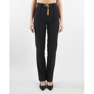 ELISABETTA FRANCHI Pantalone dritto con cintura Elisabetta Franchi