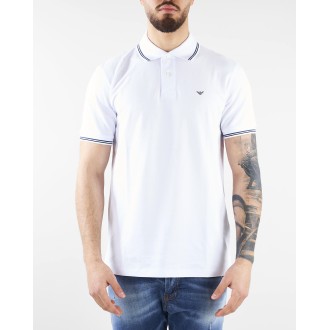 EMPORIO ARMANI Polo con logo e profili a contrasto Emporio Armani