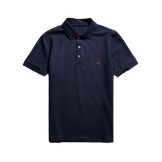 FAY POLO STRETCH BLU NPMB246135STDWU806