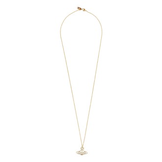 vivienne westwood thin necklace with orb pendant