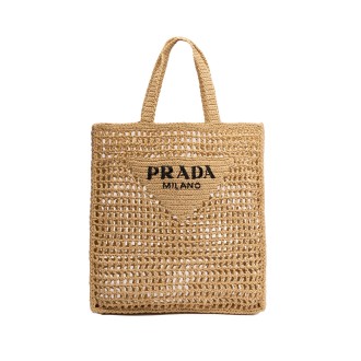 Prada Raffia Tote Bag
