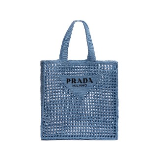 Prada Raffia Tote Bag