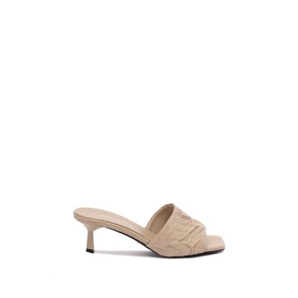 Prada Distressed Leather Slides