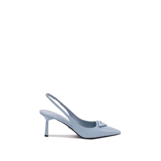 Prada Brushed Leather Slingback Pumps