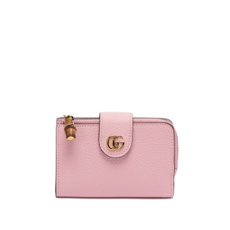 Gucci `Bamboo Puller` Medium Wallet