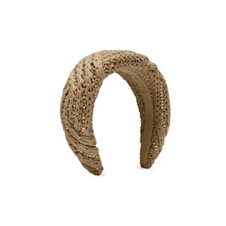 ERMANNO SCERVINO Cerchietto Beige Con Cristalli