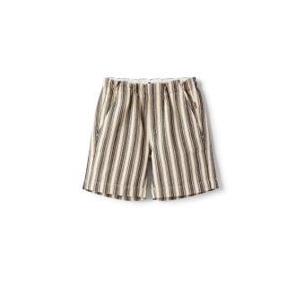 IL GUFO Bermuda In Cotone a Righe Beige