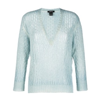 Avant Toi V-Neck Brushed Cashmere With Little Cables