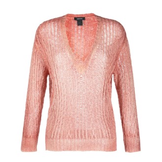 Avant Toi V-Neck Brushed Cashmere With Little Cables