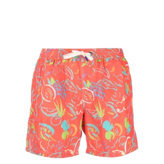 Altea `Levanto Dis Frutta` Print Swim Boxers