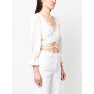 Ermanno Scervino Lingerie 3/4 Sleeve Crop Top