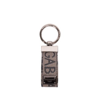 Dolce & Gabbana Allover Logo Keyring